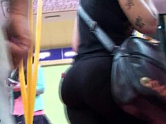 Hidden Camera Footage of a Big Butt