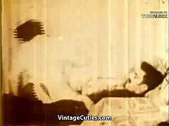 Vintage cuties channel: Retro maid strip down for a raise