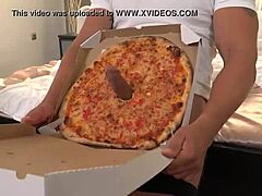 Italian pizza delivery girl craves cum in her mouth after satisfying her cravings