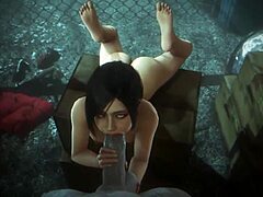 Compilação de cenas asiáticas e anal em Resident Evil 2