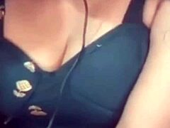 Indian MILF with big boobs takes part in live video call