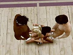 Cartoon porn: Sims 4's dirty basketball penthouse parody
