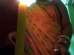 Elektriker uppfyller önskan hos indisk bhabhi i het träff