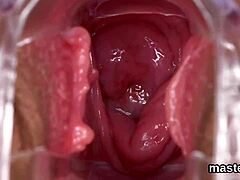 Close-up of a Czech babe's extreme cunt gape