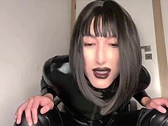 I will degrade and ravage you, loser. A cock-worshiping experience with latex, heels, and cum