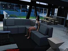 Public sex in a restroom during travel in Vatosgames series