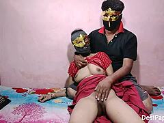 Indiai párok intim találkozása