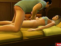 Unwitting stepdad and stepdaughter are forced to share a hotel room bed