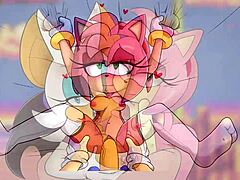 Cartoon porn compilation featuring Amy rose and her efforts not to cum
