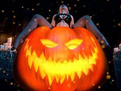 Pesta Halloween berubah menjadi sesi seks anal yang seksi