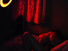 Stepbrother gets naughty with stepsister in the dark