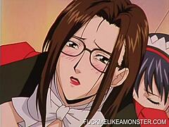 Busty lesbijka zostaje lizana i ruchana w filmie inspirowanym anime