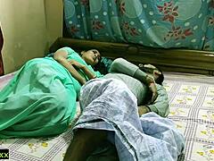 Bhabhi's first night of sex with her husband is filled with hot cum