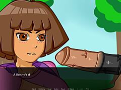 Parodie publique sur la bite dans Dora l'exploratrice animée