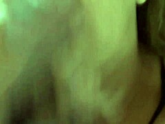 Amateur stepson gives her stepmom a blowjob and gets a big cumshot