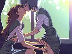 Anime-inspired summer love with intimate ear kissing and gentle sounds