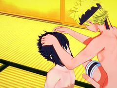 Naruto ve Sasuke bu Hentai videosunda duygusal oral zevke dalıyor