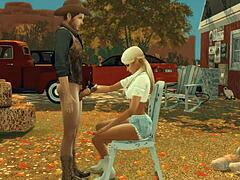 Sims 4: Merry Farmers - Jualan musim luruh dengan aksi cowgirl dan anal