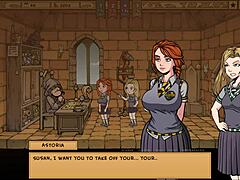 Miss Granger's vigilance against corruption in the Witch Trainer adult game