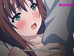 Stepbrother ejaculates within stepsister in animated hentai video