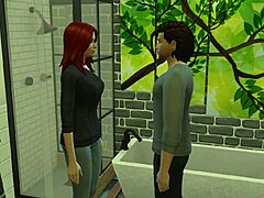 Intensive Badezimmerbegegnung in Die Sims 4: Cumshot, Anal und Cunilingus