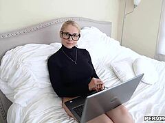 Sarah Vandella, a busty MILF, invites her stepson to pleasure her in various positions