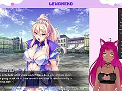 Lewdneko, the hentai VTuber, indulges in a harem fantasy