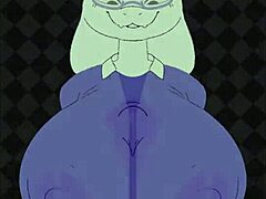 Sexy teacher Torii Deltarune gets pounded by a monster cock