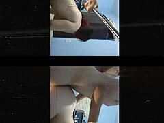 Voluptuous girlfriend pleasures well-endowed boyfriend in trailer